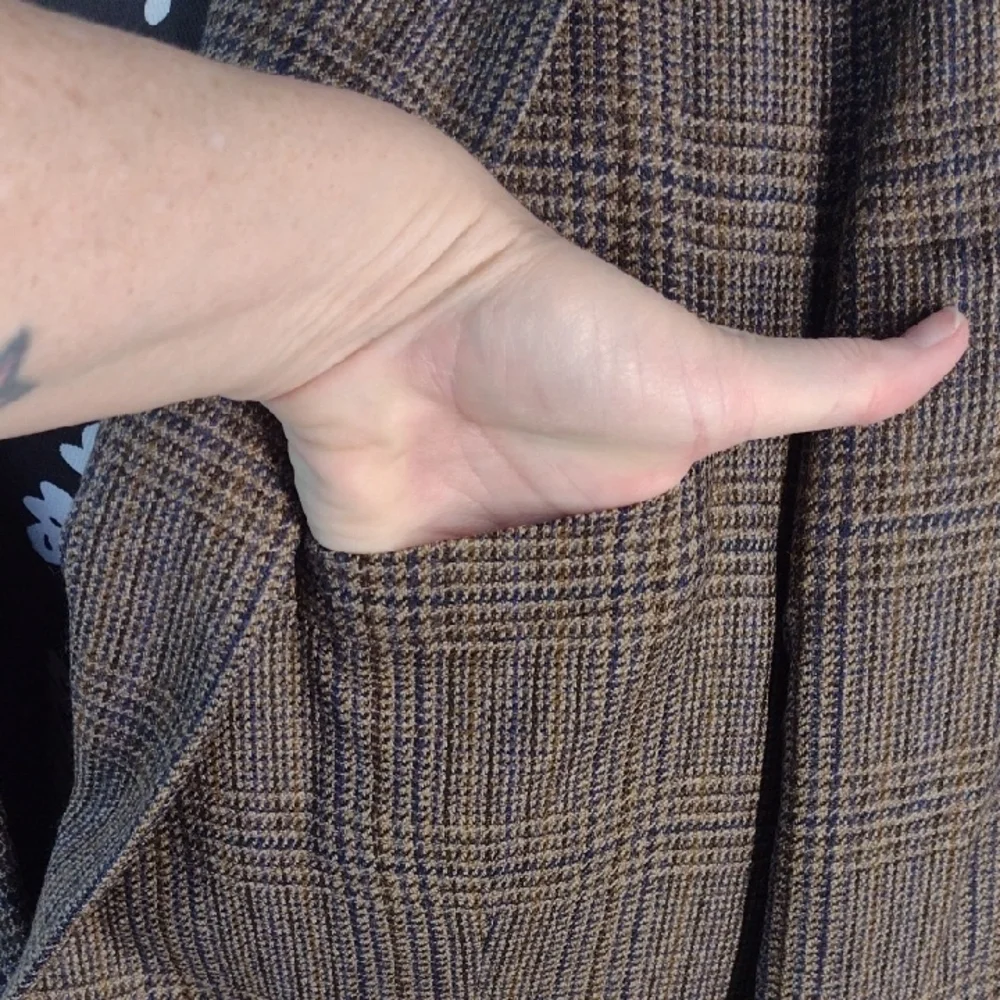 Ralph Lauren Brown Wool Glen Plaid Sport Coat